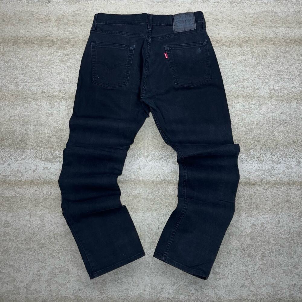 Vintage Y2K Levis Jeans 513 30x32 Slim Straight Fit Black Wash Denim Paper Tag